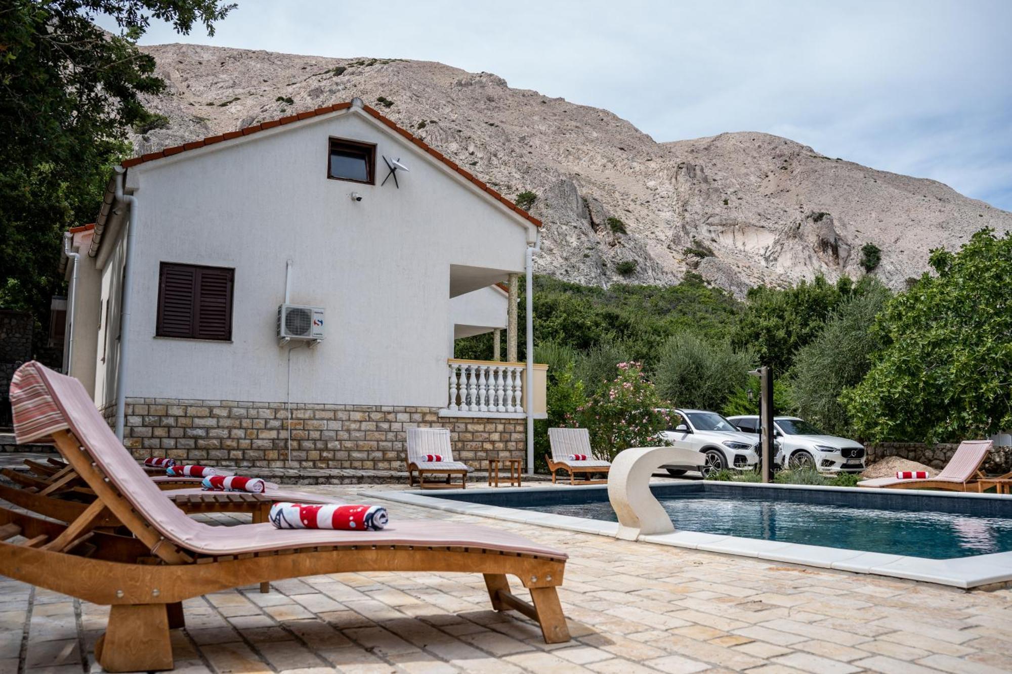 Villa Pag Dubrava Relax With Pool Bosana ภายนอก รูปภาพ