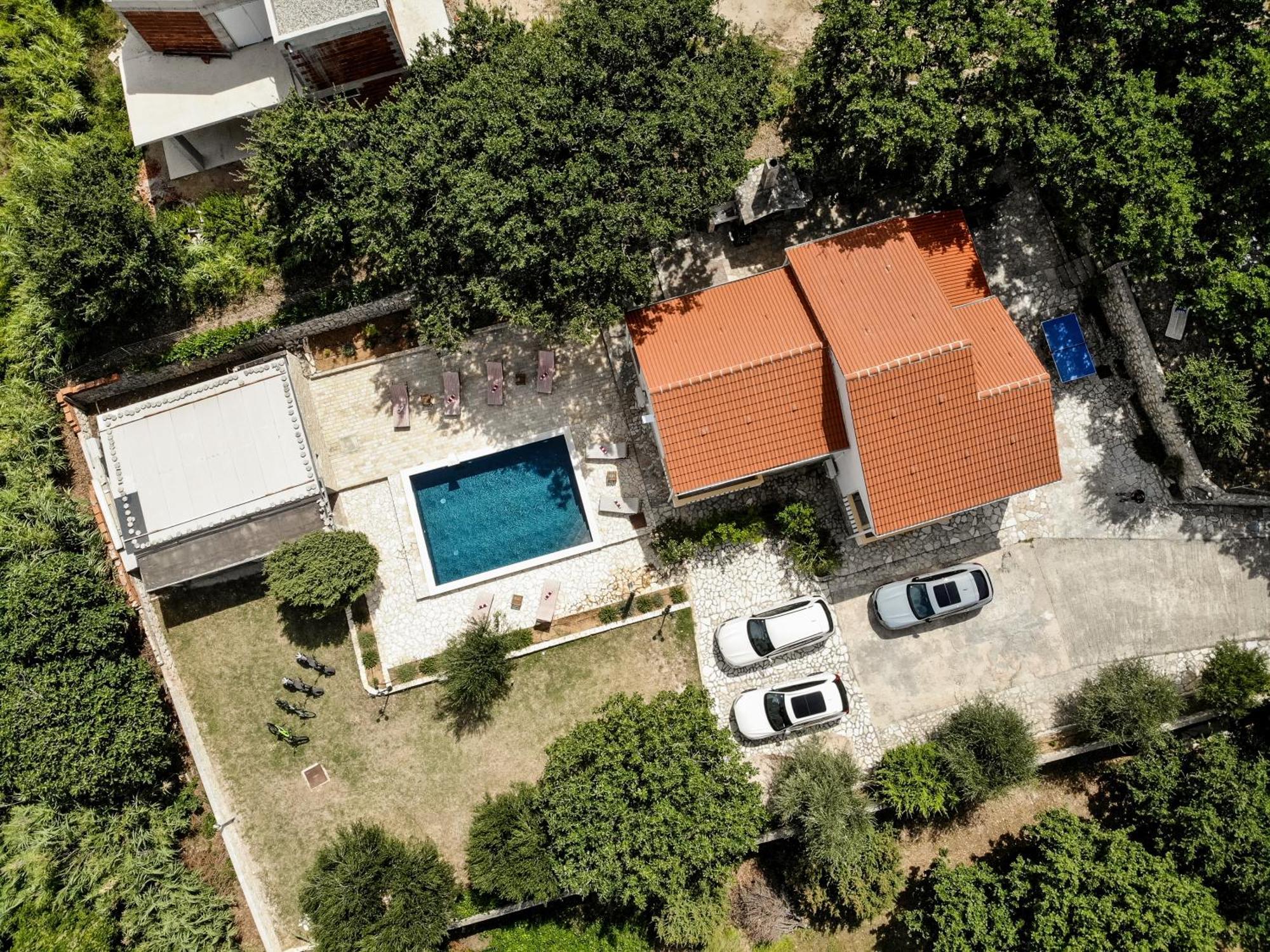 Villa Pag Dubrava Relax With Pool Bosana ภายนอก รูปภาพ