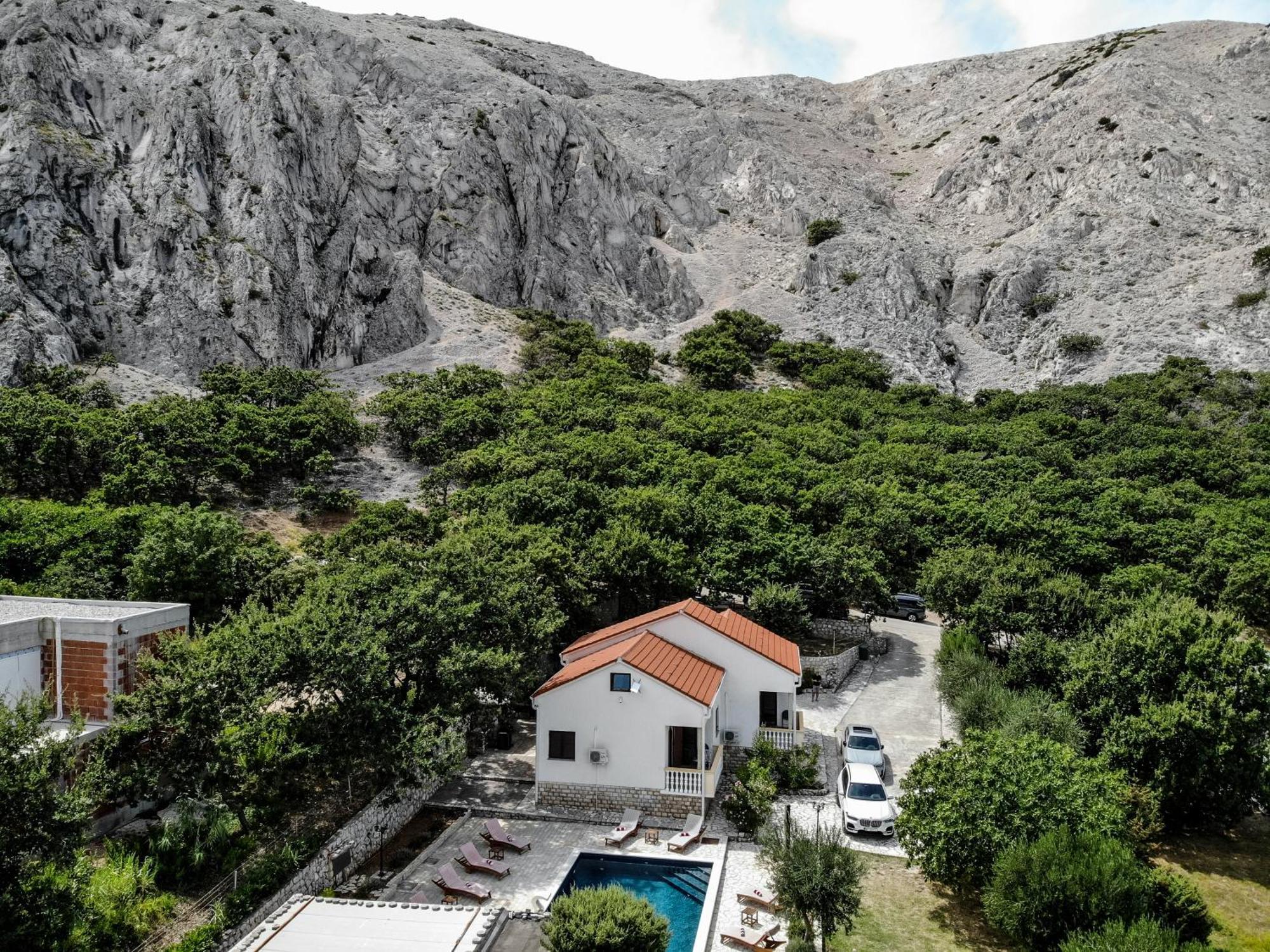 Villa Pag Dubrava Relax With Pool Bosana ภายนอก รูปภาพ