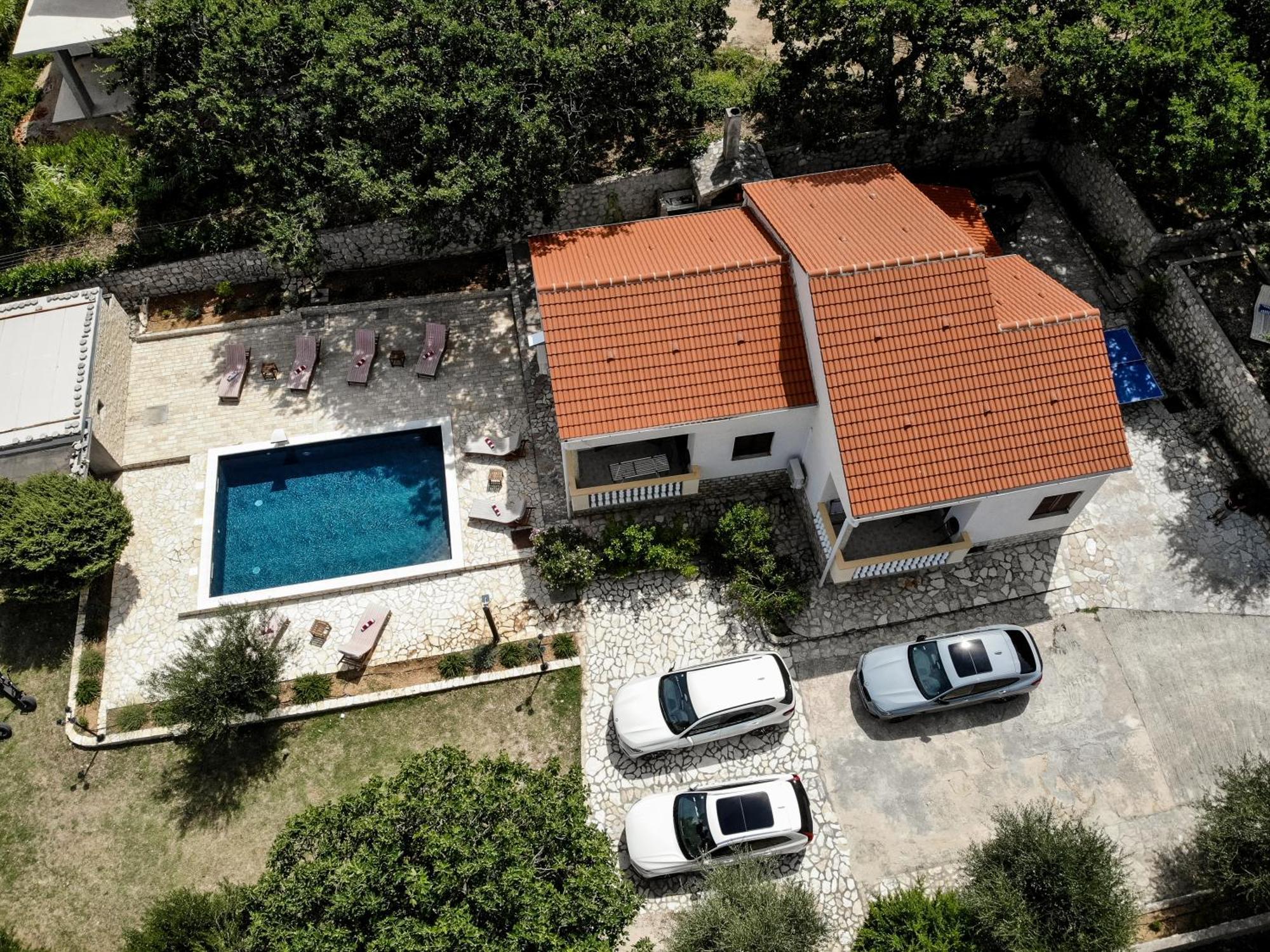 Villa Pag Dubrava Relax With Pool Bosana ภายนอก รูปภาพ